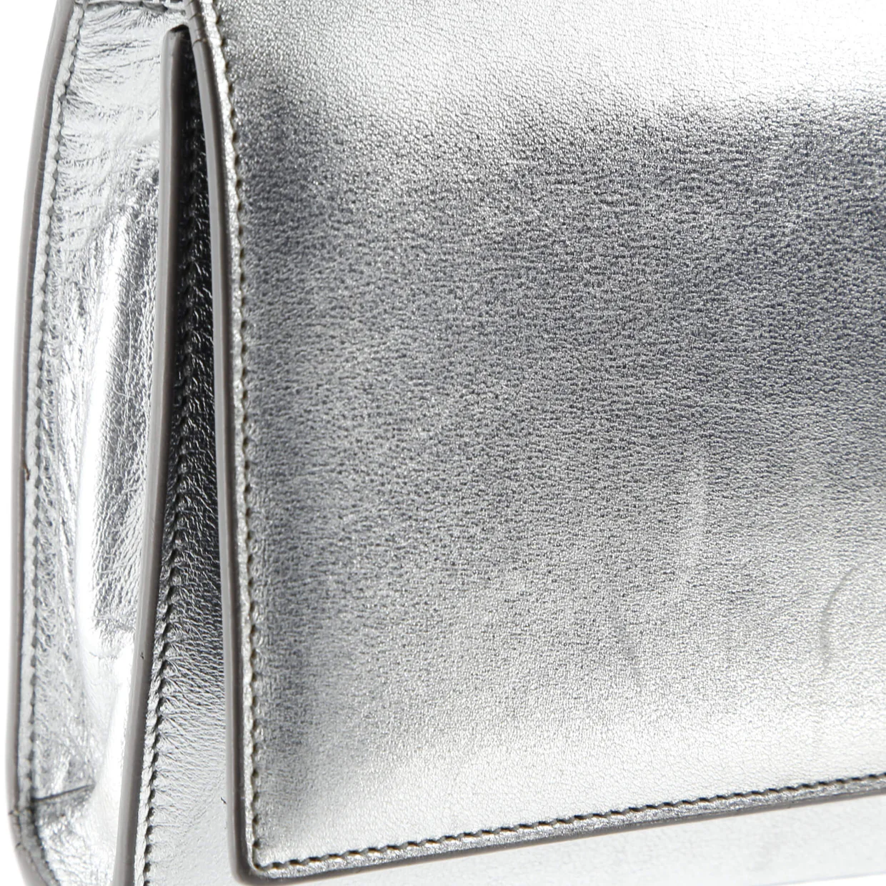 Classic Monogram Clutch Metallic Calfskin Long - Deep Luxury