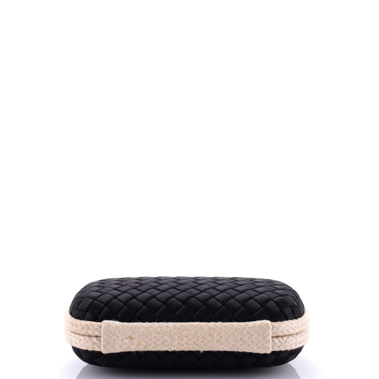 Box Knot Clutch Intrecciato Satin Small - Deep Luxury