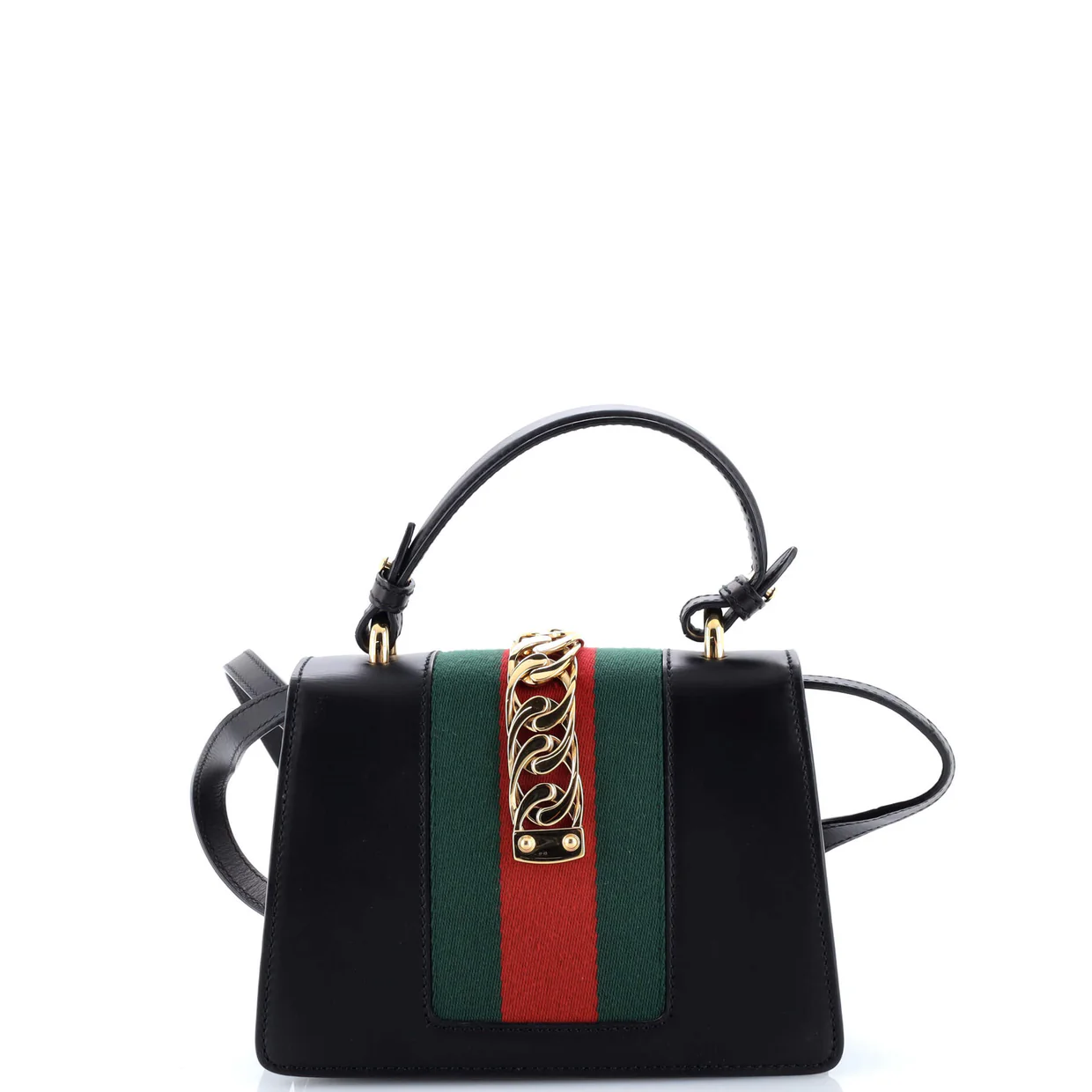 Sylvie Top Handle Bag Leather Mini - Deep Luxury