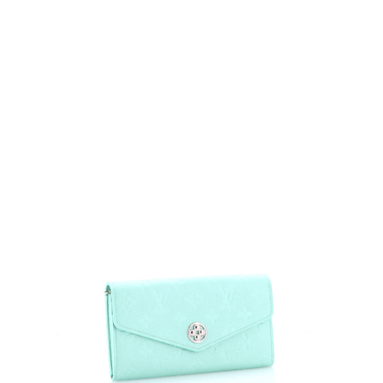 Flower Sarah NM Wallet Iridescent Monogram Empreinte Leather - Deep Luxury