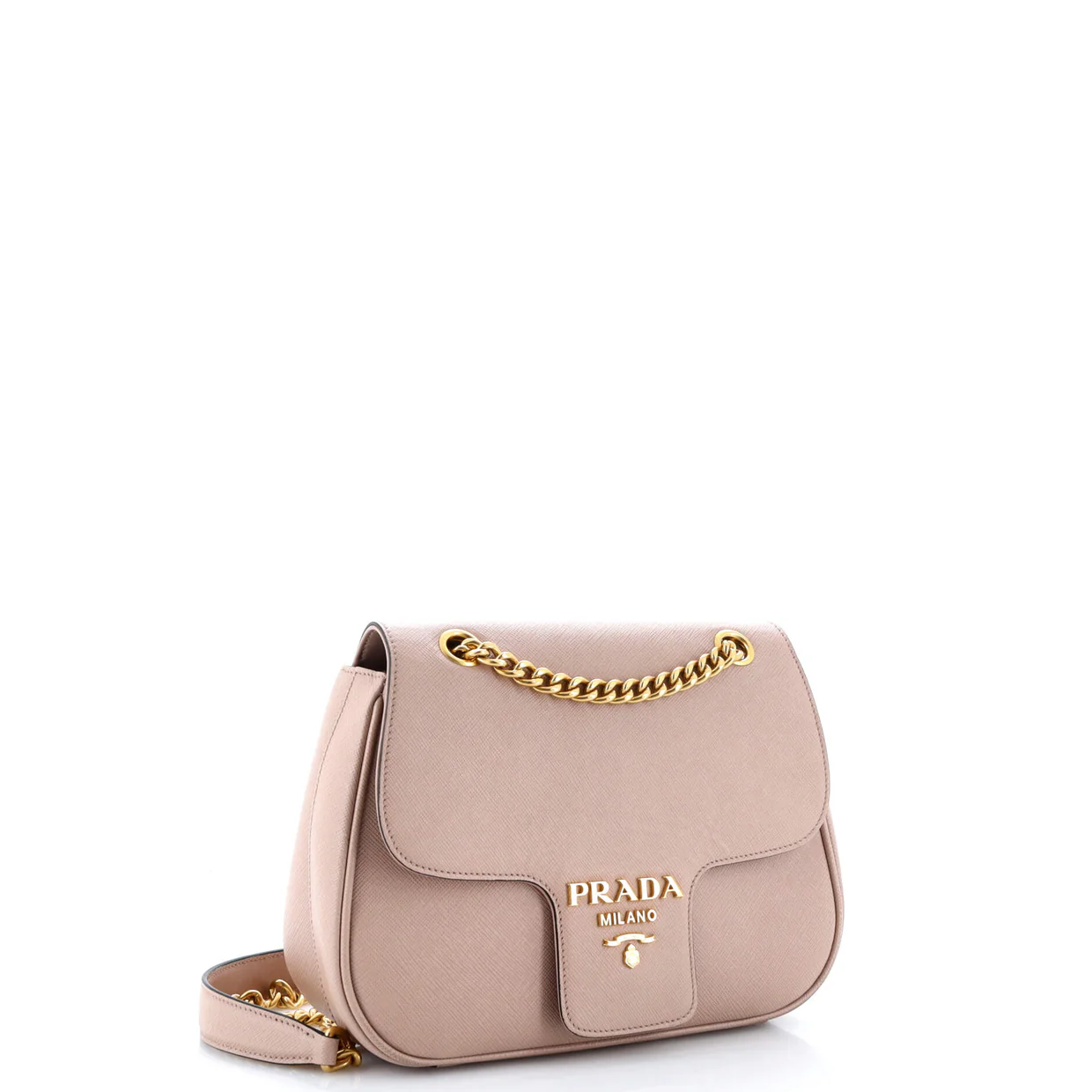 Pattina Flap Shoulder Bag Saffiano Leather Small - Deep Luxury