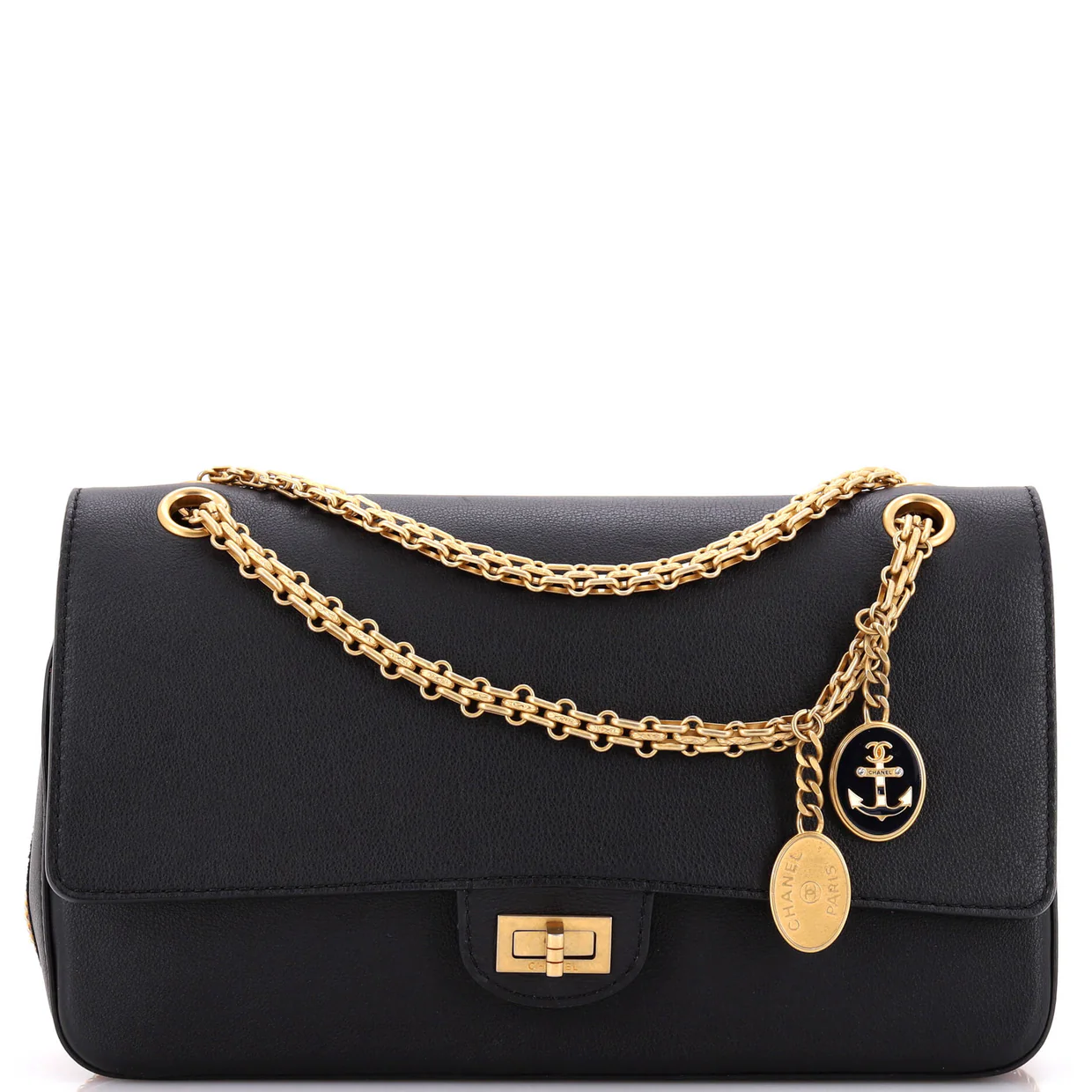 Nude Medallion Reissue 2.55 Flap Bag Calfskin 226 - Deep Luxury