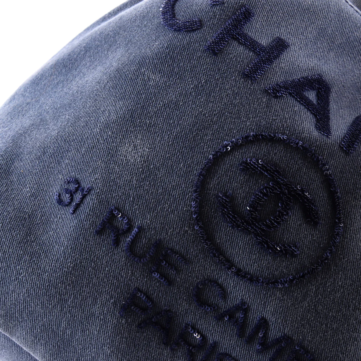 Deauville Backpack Canvas with Sequins Large - Deep Luxury