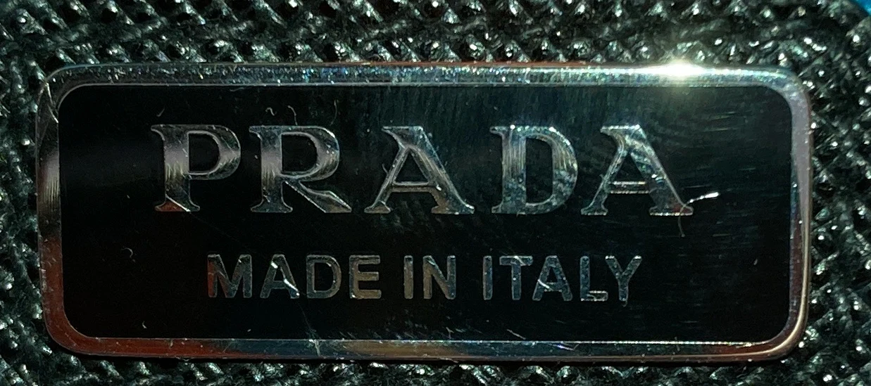 Triangle Logo Zip Crossbody Bag Printed Canvas Large - Deep Luxury