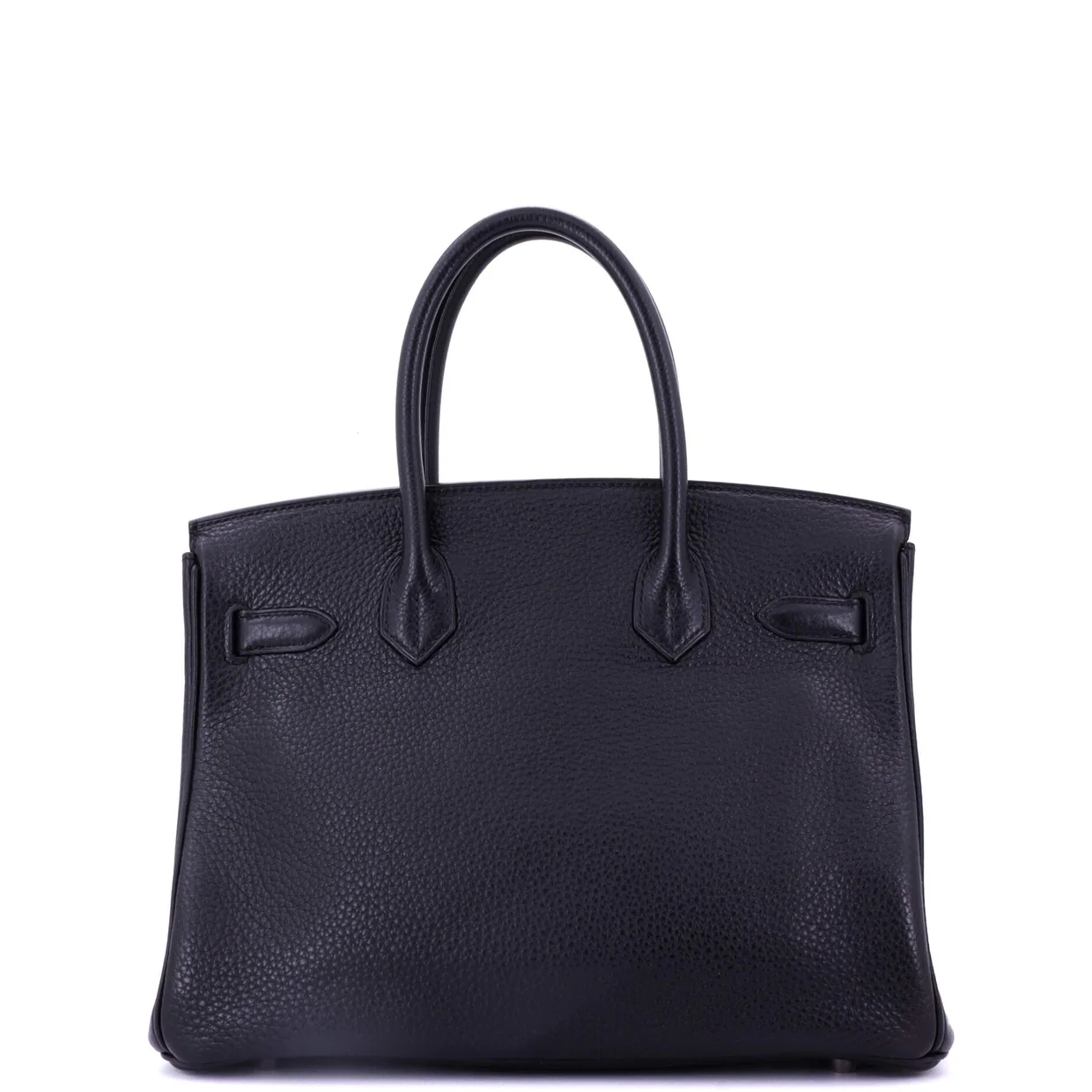 Birkin Handbag Noir Togo with Palladium Hardware 30 - Deep Luxury