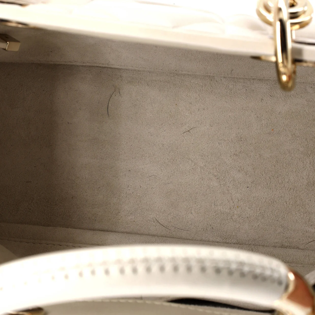 Lady 95.22 Bag Cannage Embossed Leather Small - Deep Luxury