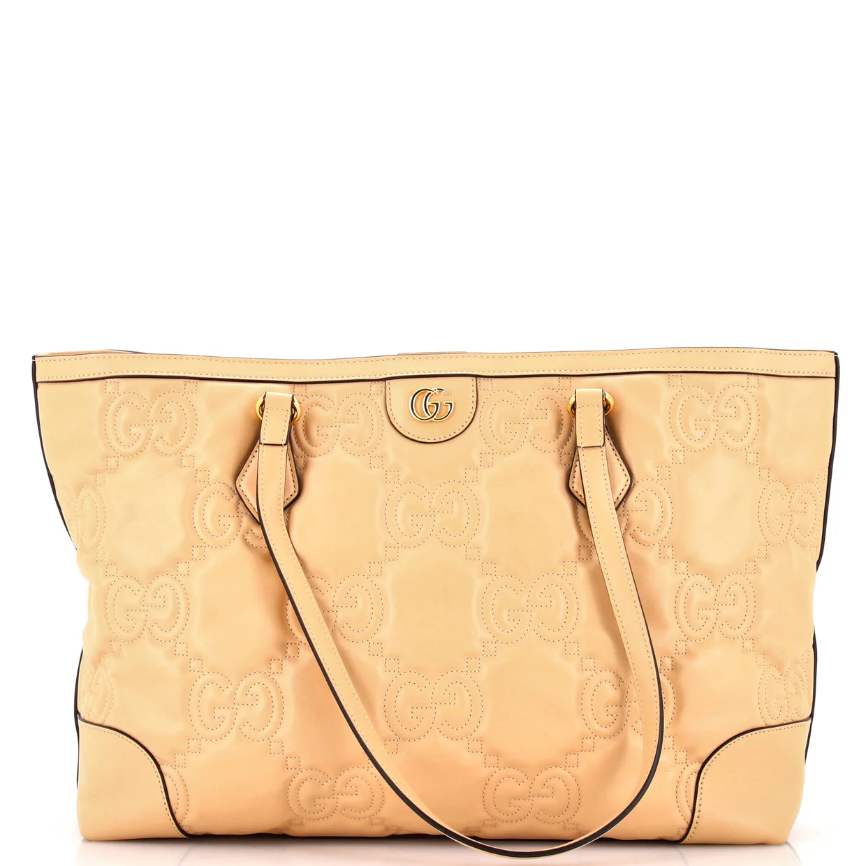 Ophidia Open Tote GG Matelasse Leather Medium - Deep Luxury