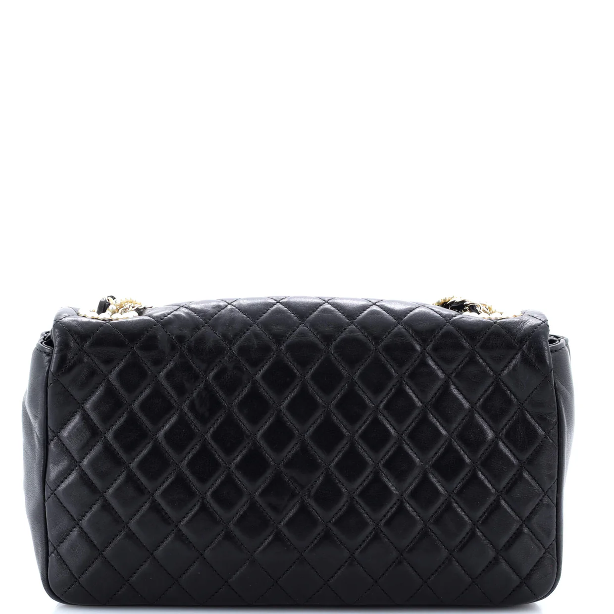 Westminster Pearl Chain Flap Bag Quilted Lambskin Medium - Deep Luxury