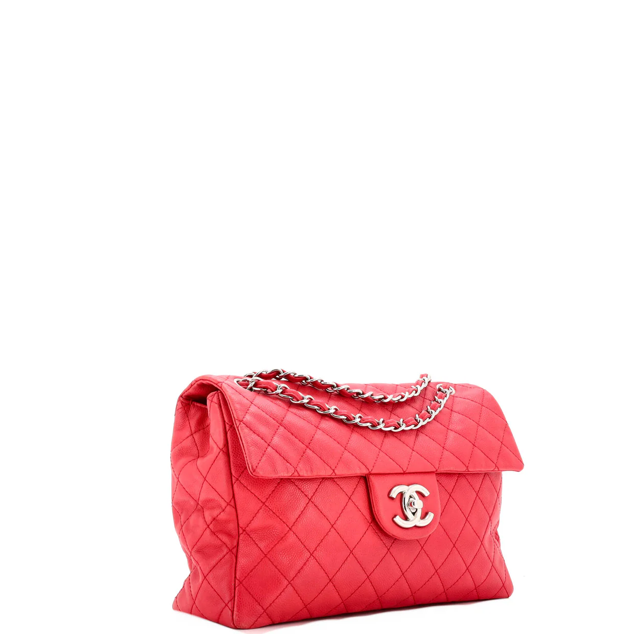 Classic Soft Flap Bag Quilted Caviar Maxi - Deep Luxury