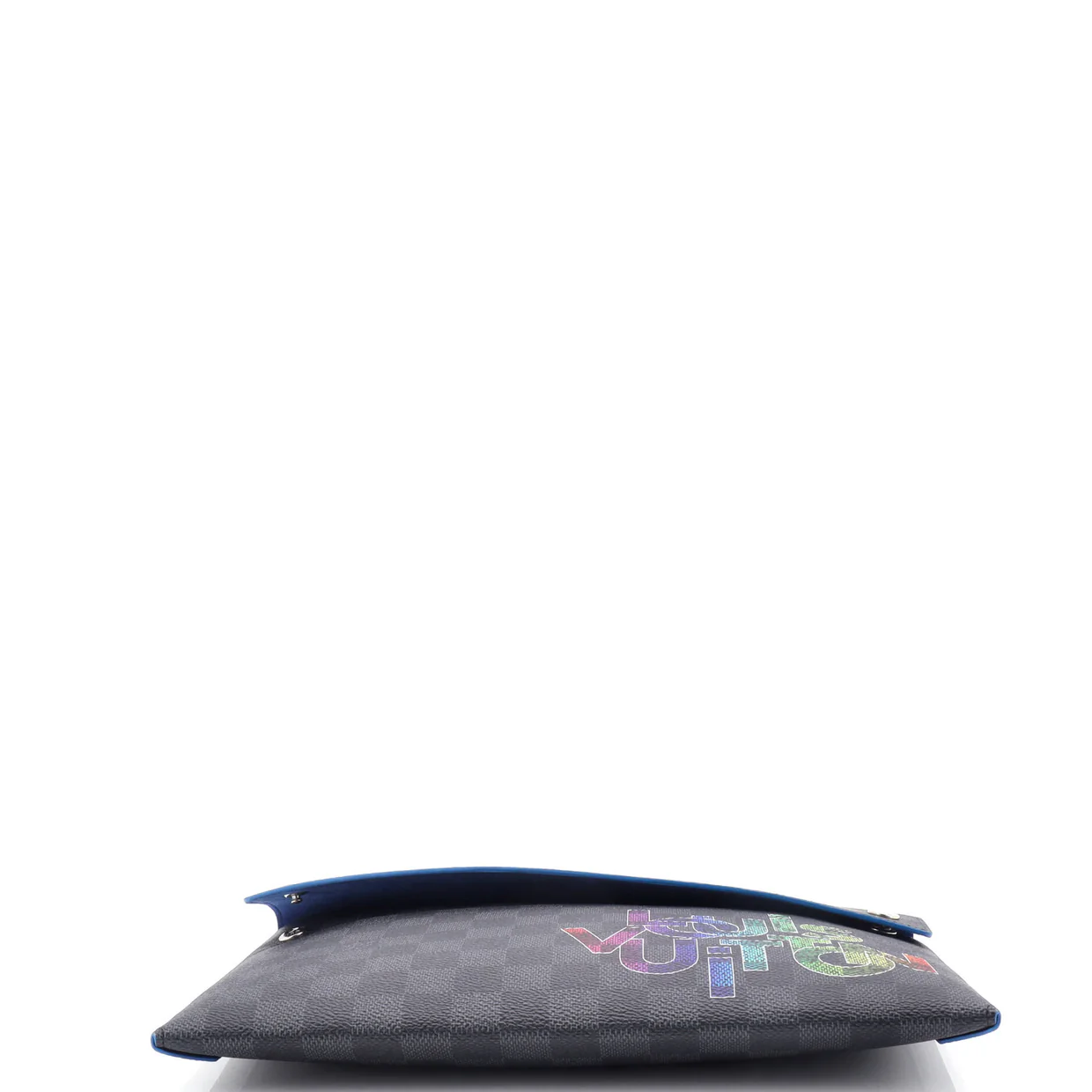 Pochette Alpha Triple Limited Edition Interlinked Logo Damier Graphite - Deep Luxury