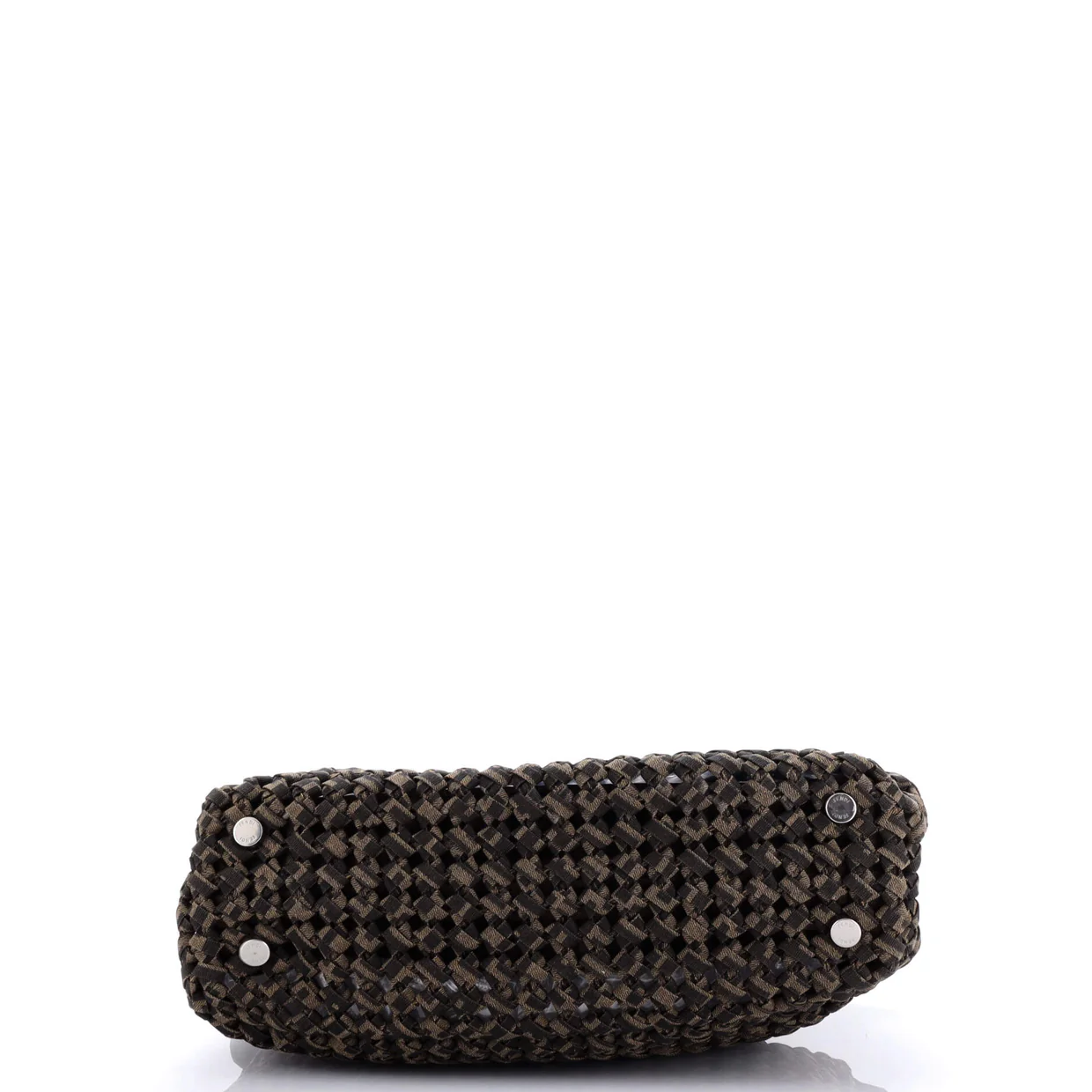 Peekaboo Bag Woven Zucca Canvas Medium - Deep Luxury