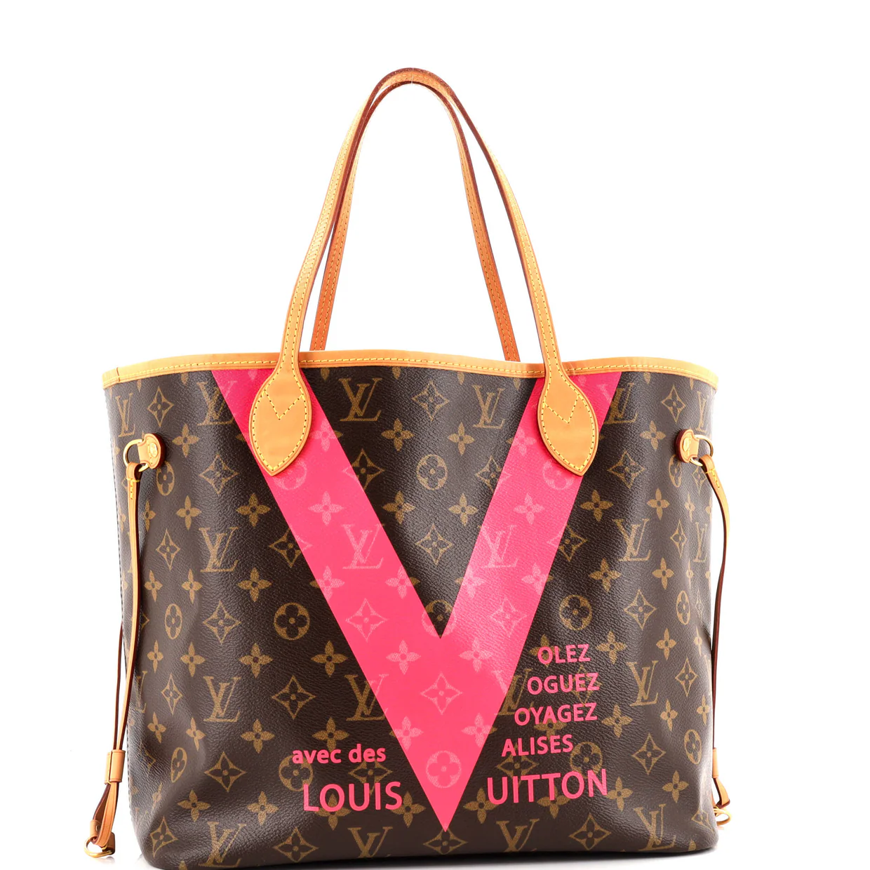 Neverfull NM Tote Limited Edition Cities V Monogram Canvas MM - Deep Luxury