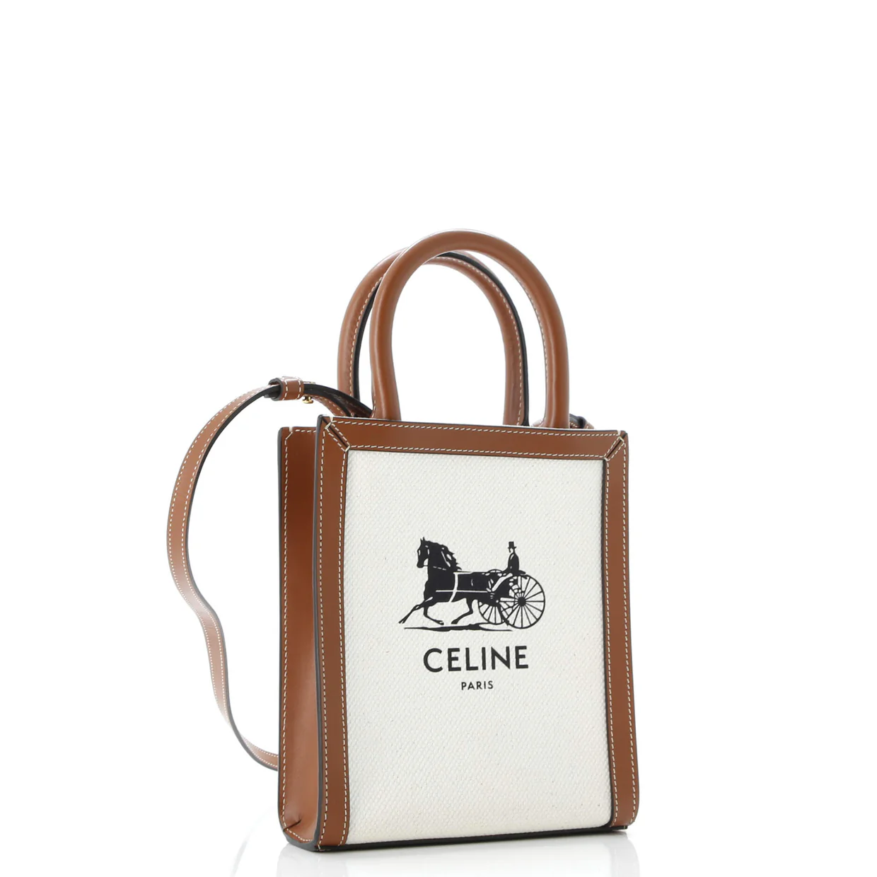 Sulky Vertical Cabas Tote Canvas with Leather Mini - Deep Luxury