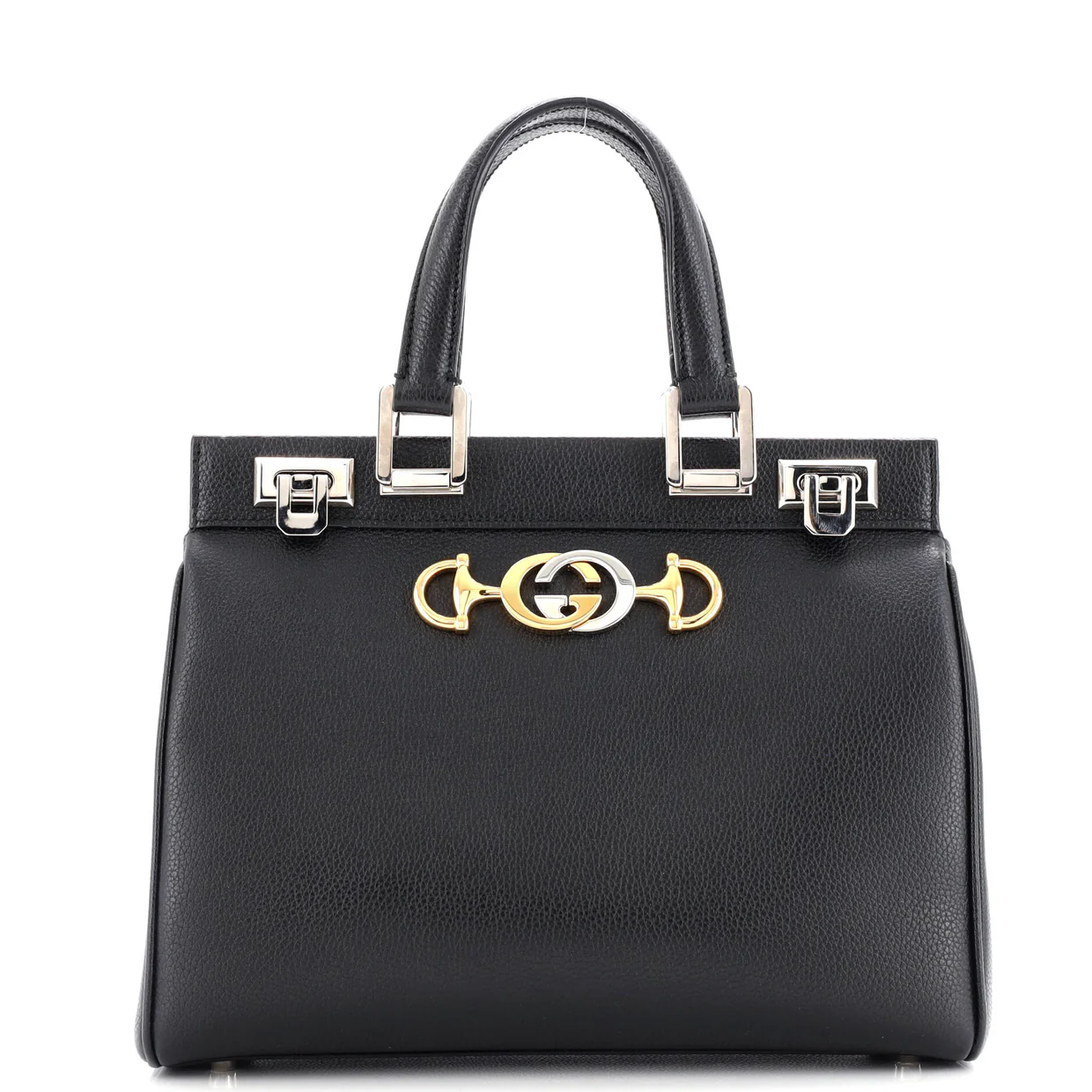 Zumi Top Handle Bag Leather Small - Deep Luxury