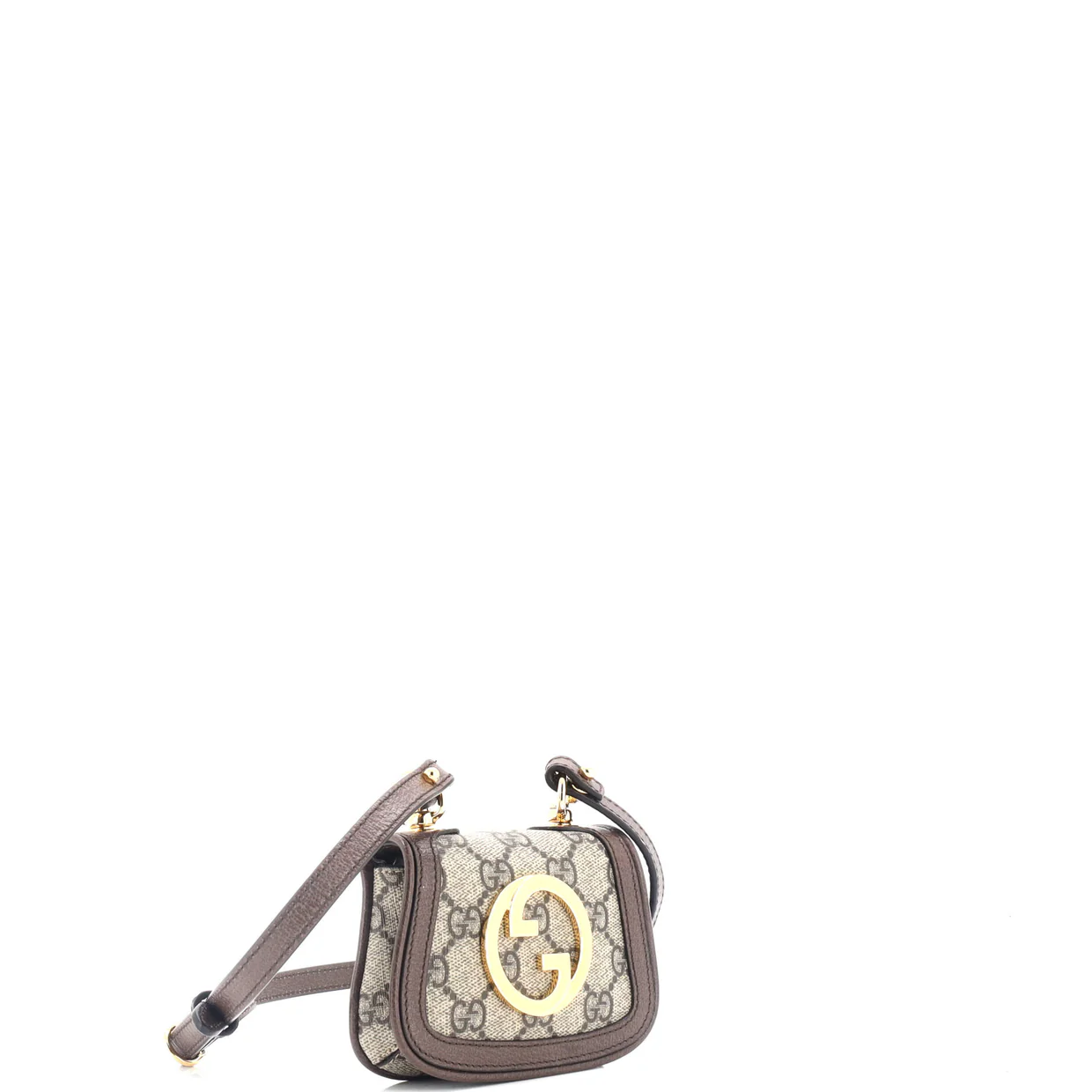 Blondie NM Card Case Wallet with Strap GG Coated Canvas - Deep Luxury