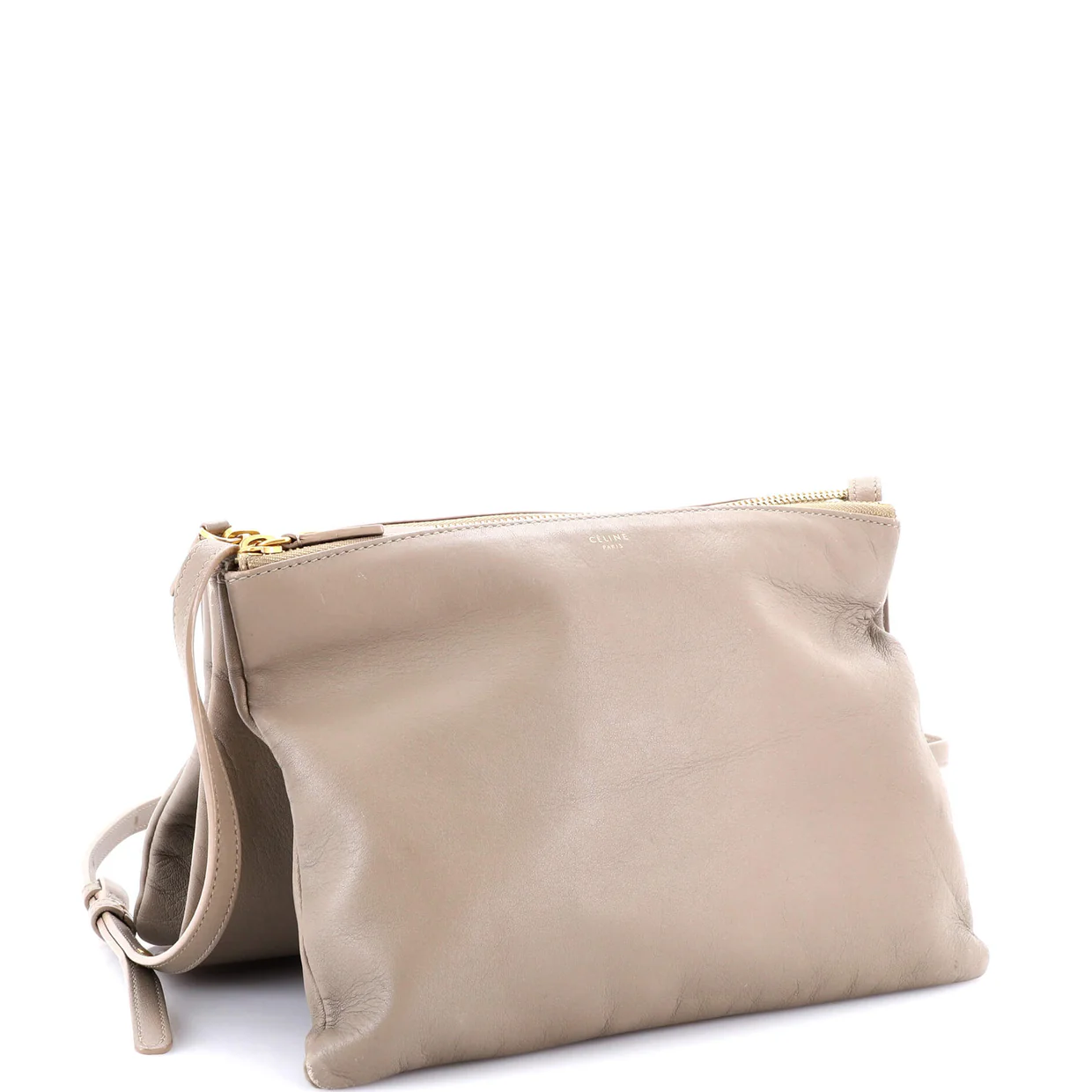 Trio Crossbody Bag Leather Large - Deep Luxury