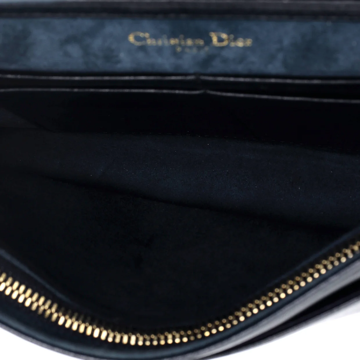 Diorama Wallet on Chain Studded Leather - Deep Luxury