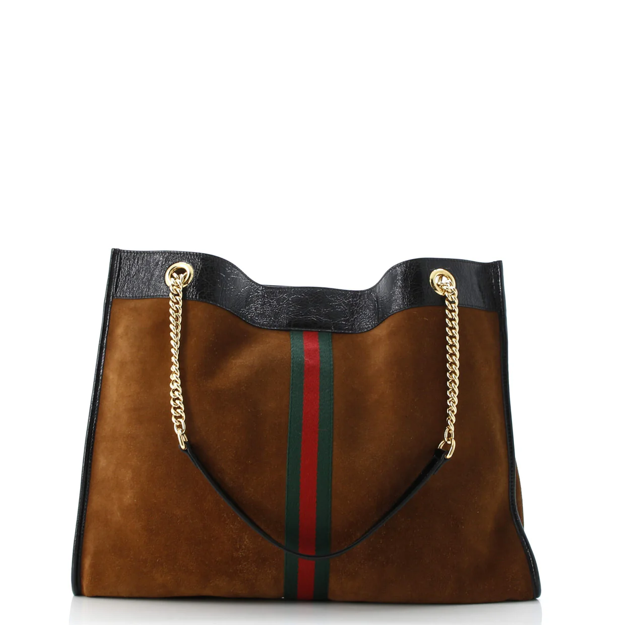 Rajah Chain Tote Suede Large - Deep Luxury