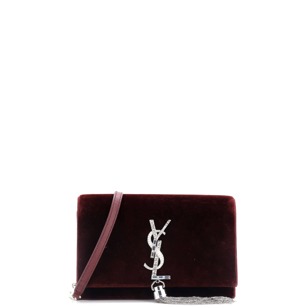 Classic Monogram Tassel Chain Wallet Velvet - Deep Luxury