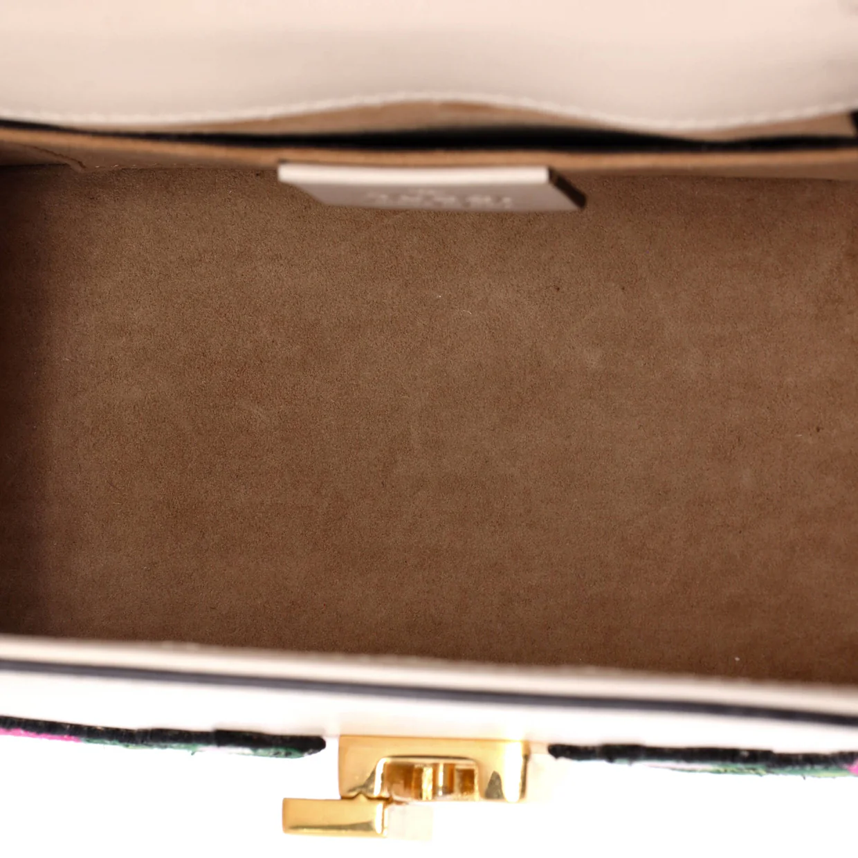 Sylvie Top Handle Bag Embroidered Leather Mini - Deep Luxury