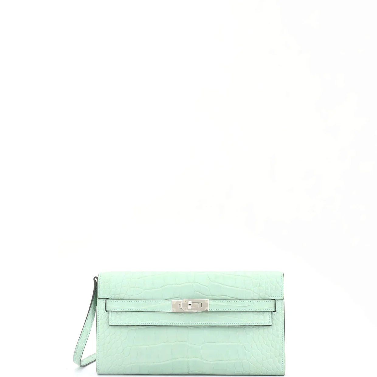 Kelly To Go Wallet Alligator - Deep Luxury