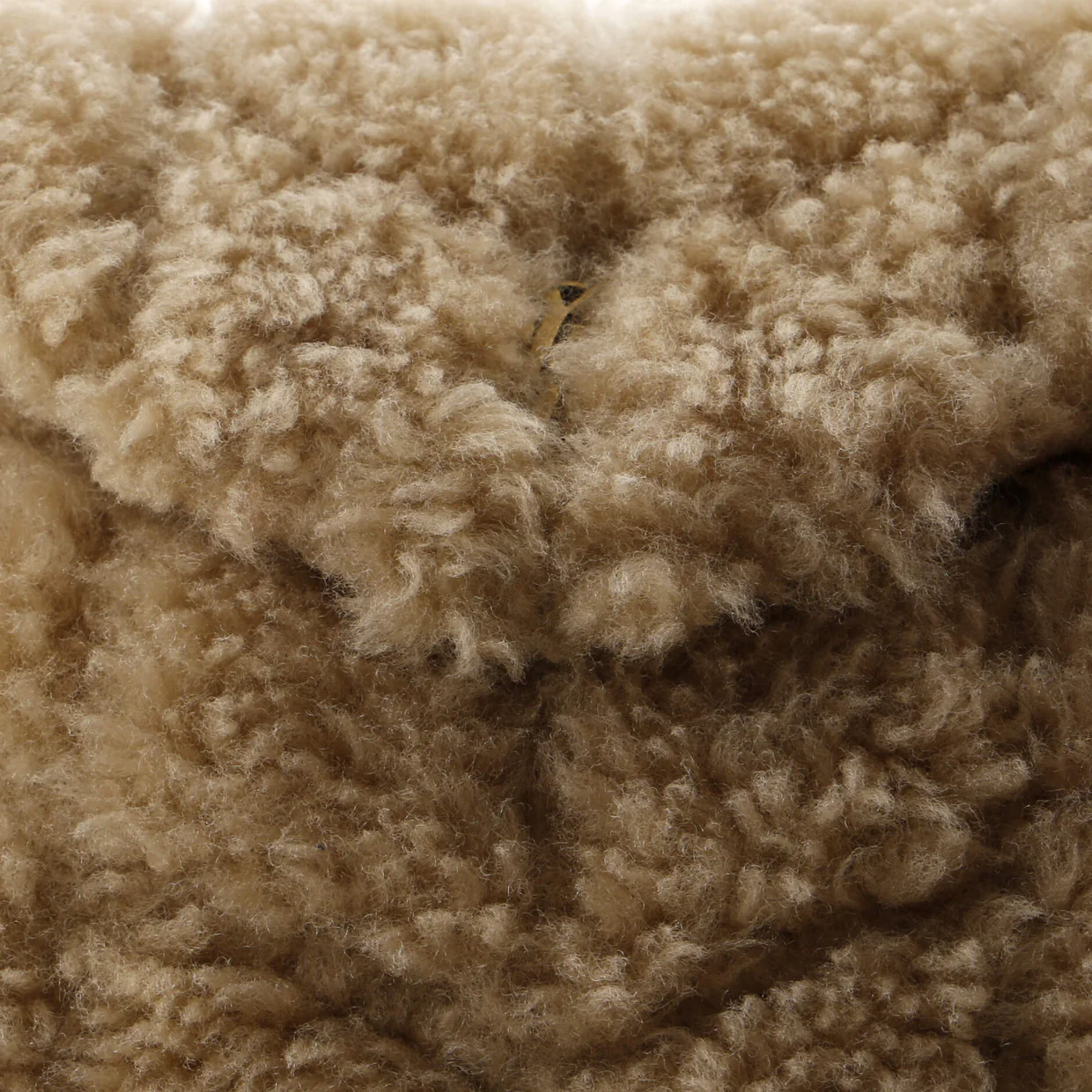 LouLou Puffer Clutch Matelasse Chevron Shearling Small - Deep Luxury