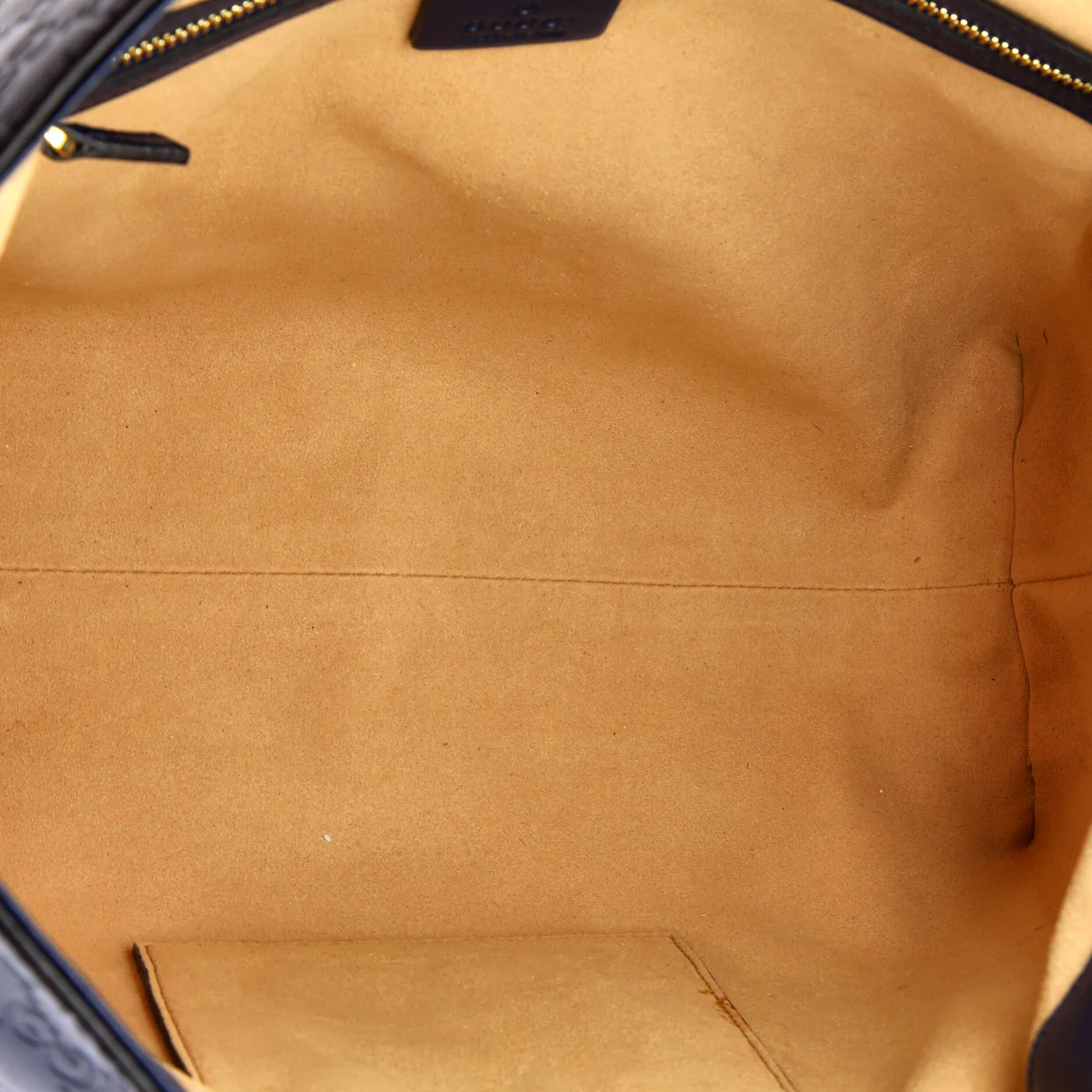 Signature Fold Over Tote Guccissima Leather Medium - Deep Luxury