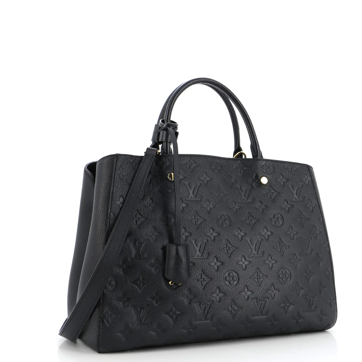 Montaigne Handbag Monogram Empreinte Leather GM - Deep Luxury