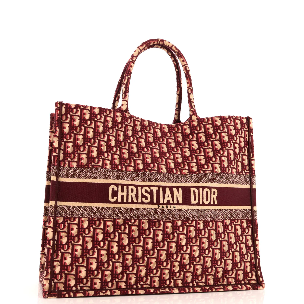 Book Tote Oblique Canvas Large - Deep Luxury