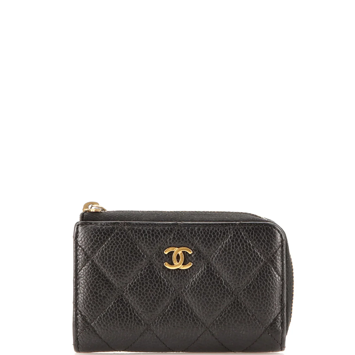 Key Pouch Quilted Caviar - Deep Luxury