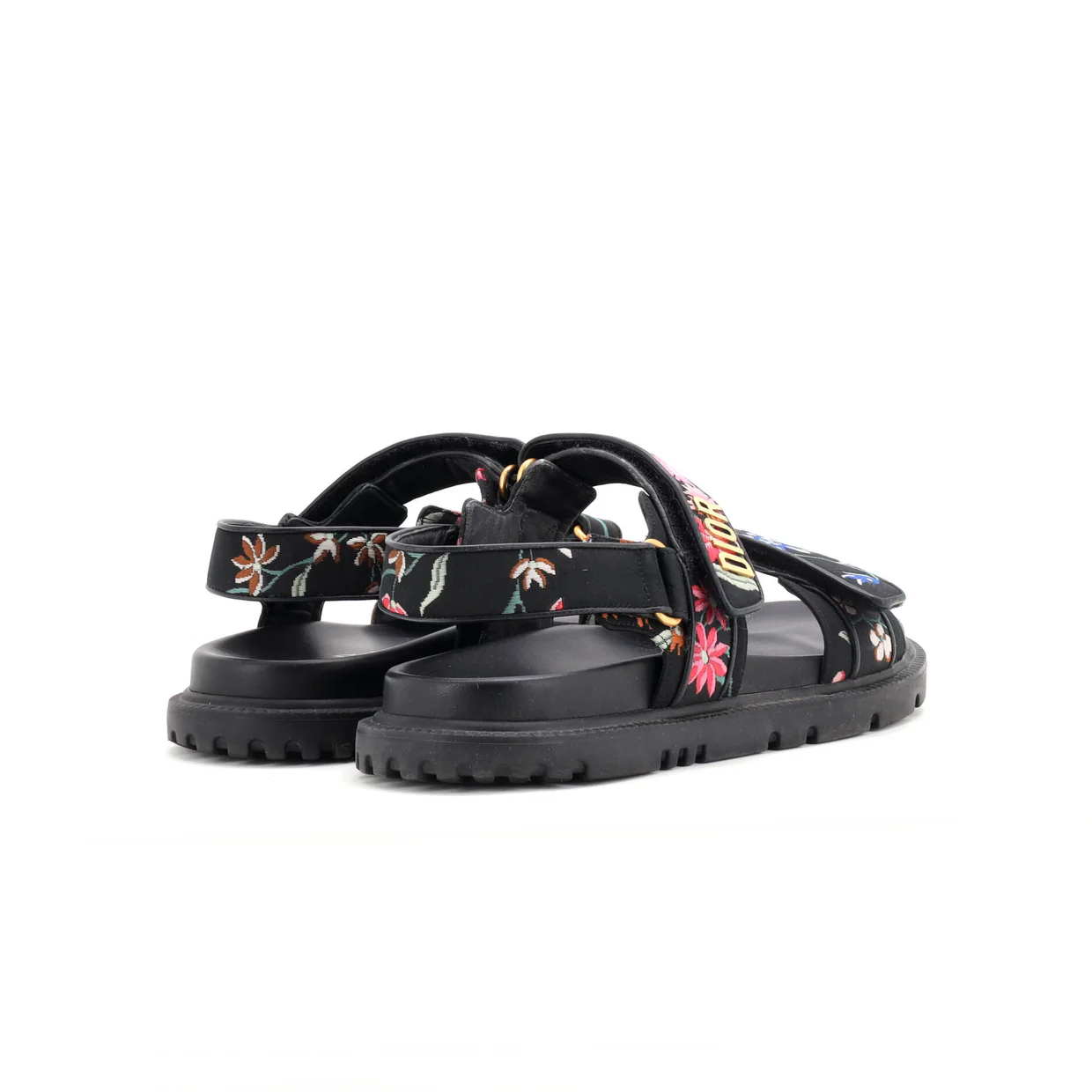 Women's DiorAct Sandals Printed Technical Fabric - Deep Luxury