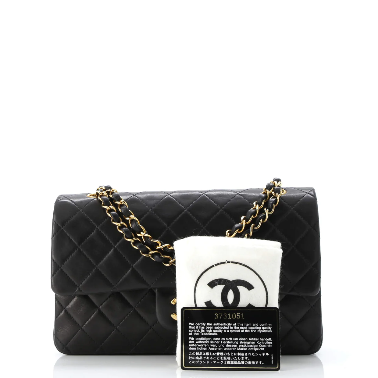 Vintage Classic Double Flap Bag Quilted Lambskin Medium - Deep Luxury