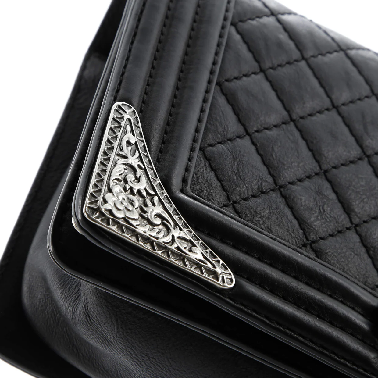 Paris-Dallas Boy Flap Bag Quilted Calfskin with Metal Adornments Old Medium - Deep Luxury