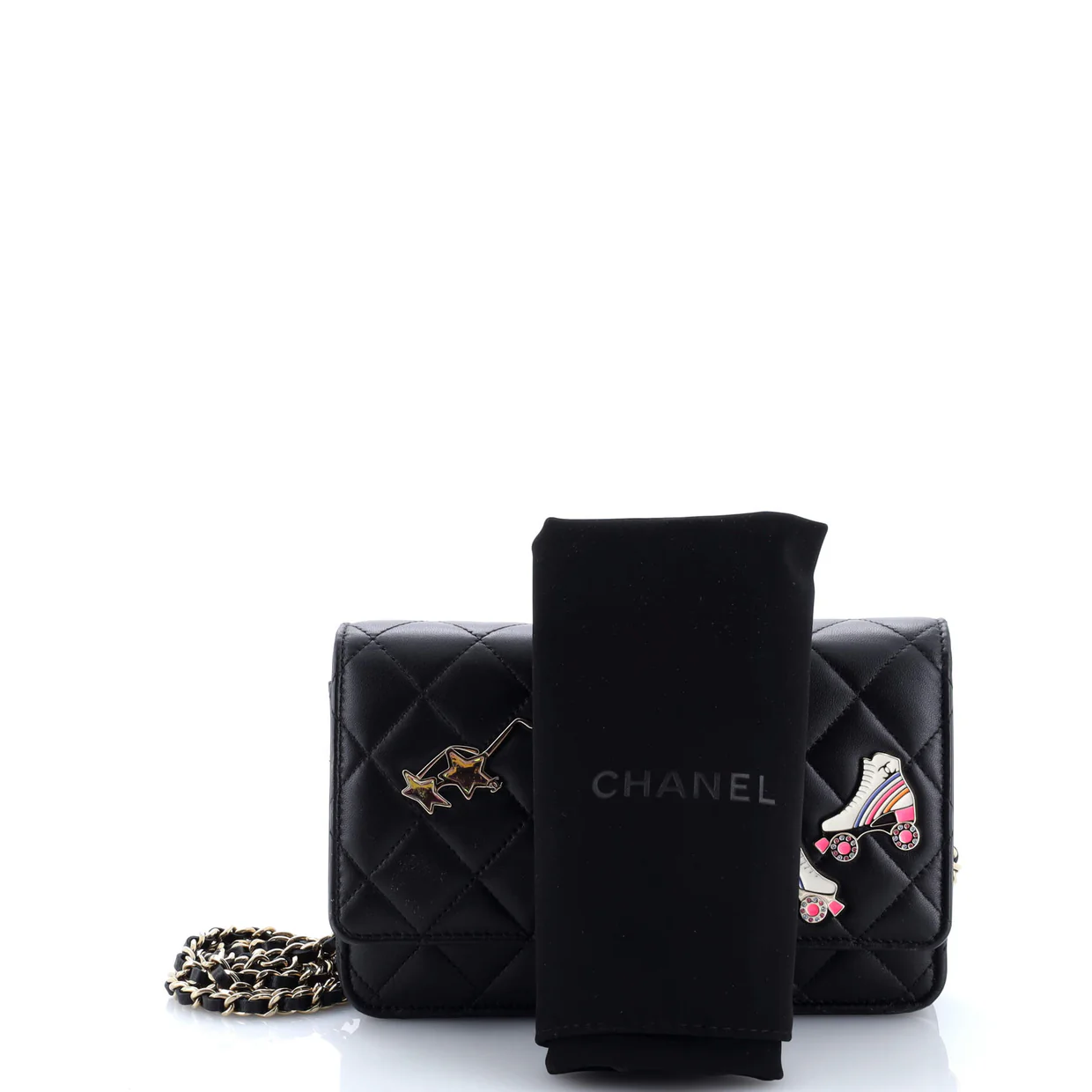 Hollywood Charms Wallet on Chain Quilted Lambskin - Deep Luxury