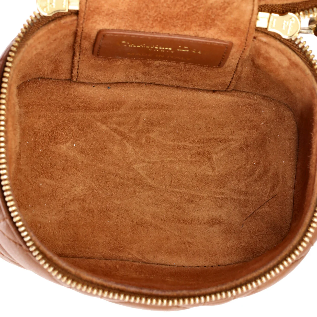 Lady Dior Vanity Case Cannage Quilt Lambskin Micro - Deep Luxury