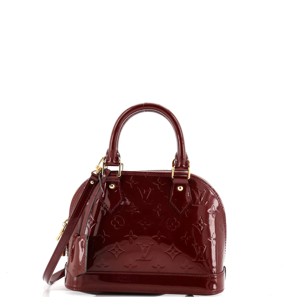 Alma Handbag Monogram Vernis BB - Deep Luxury