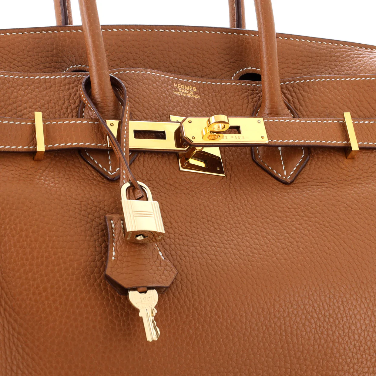 Birkin Handbag Gold Clemence with Gold Hardware 30 - Deep Luxury