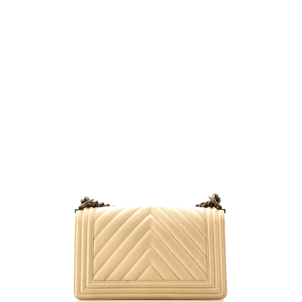 Boy Flap Bag Quilted Caviar Old Medium - Deep Luxury