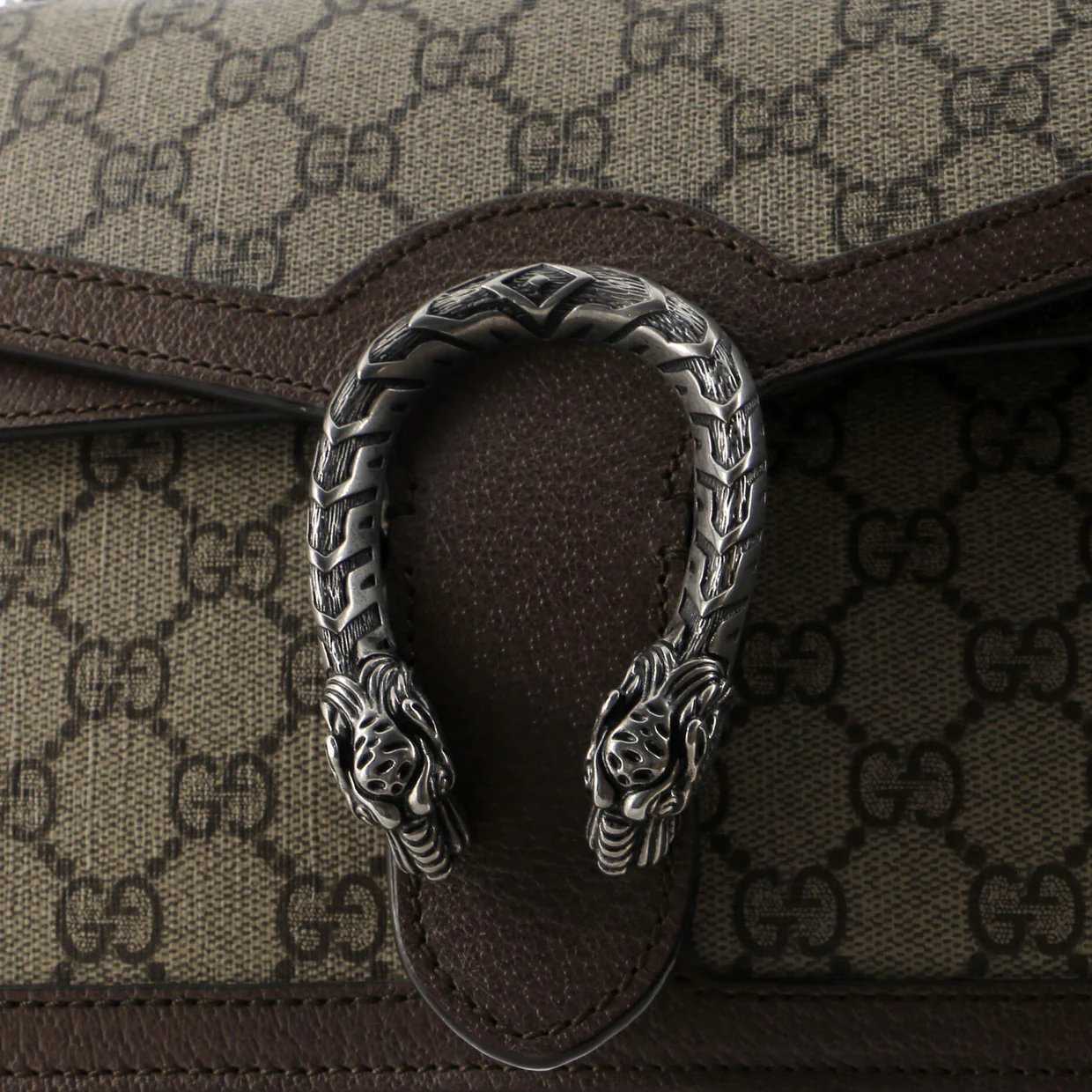 Dionysus Top Handle Chain Bag GG Coated Canvas Small - Deep Luxury