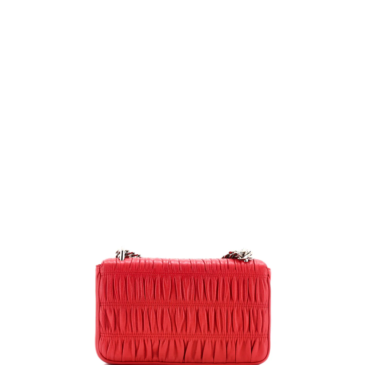 Chain Flap Shoulder Bag Nappa Gaufre Small - Deep Luxury