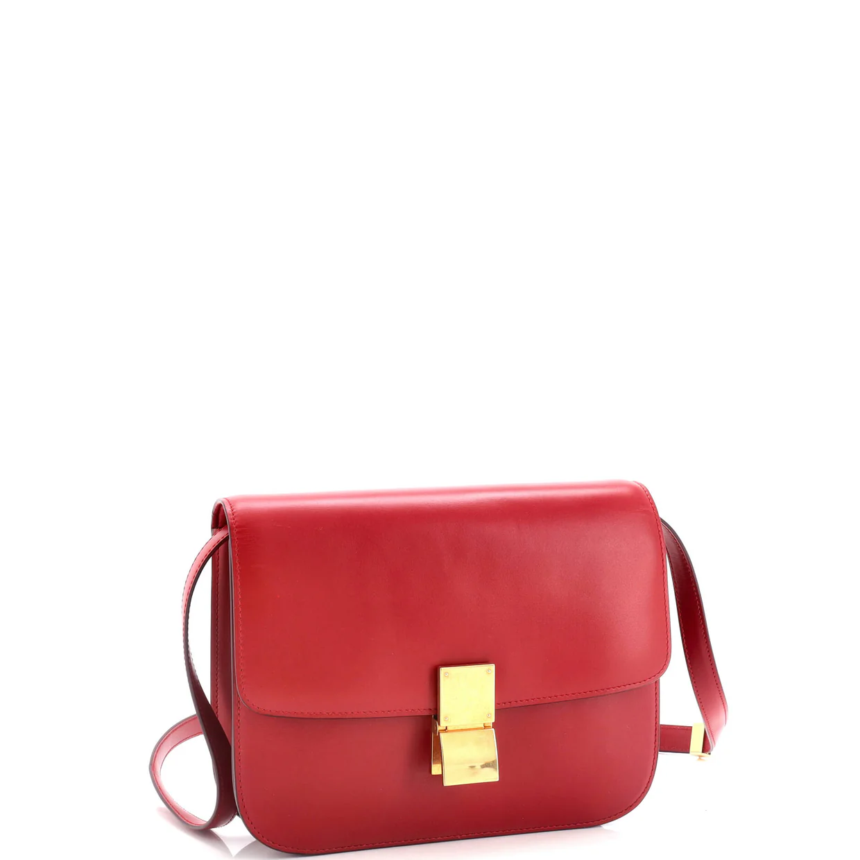 Classic Box Bag Smooth Leather Medium - Deep Luxury