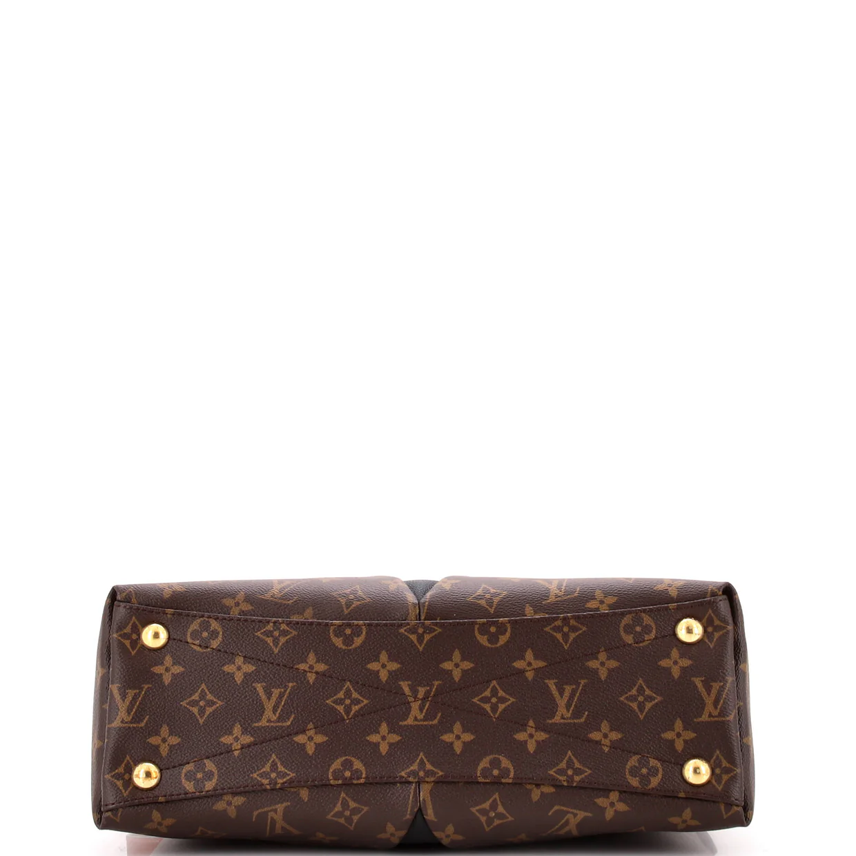 V Tote Monogram Canvas and Leather MM - Deep Luxury