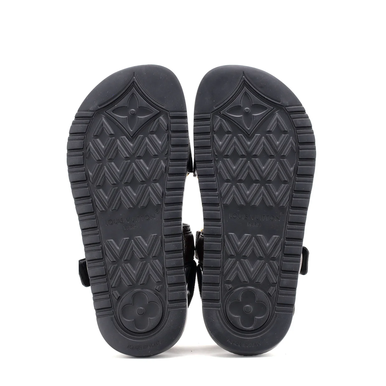 Women's Sunset Comfort Flat Sandals Monogram Canvas - Deep Luxury