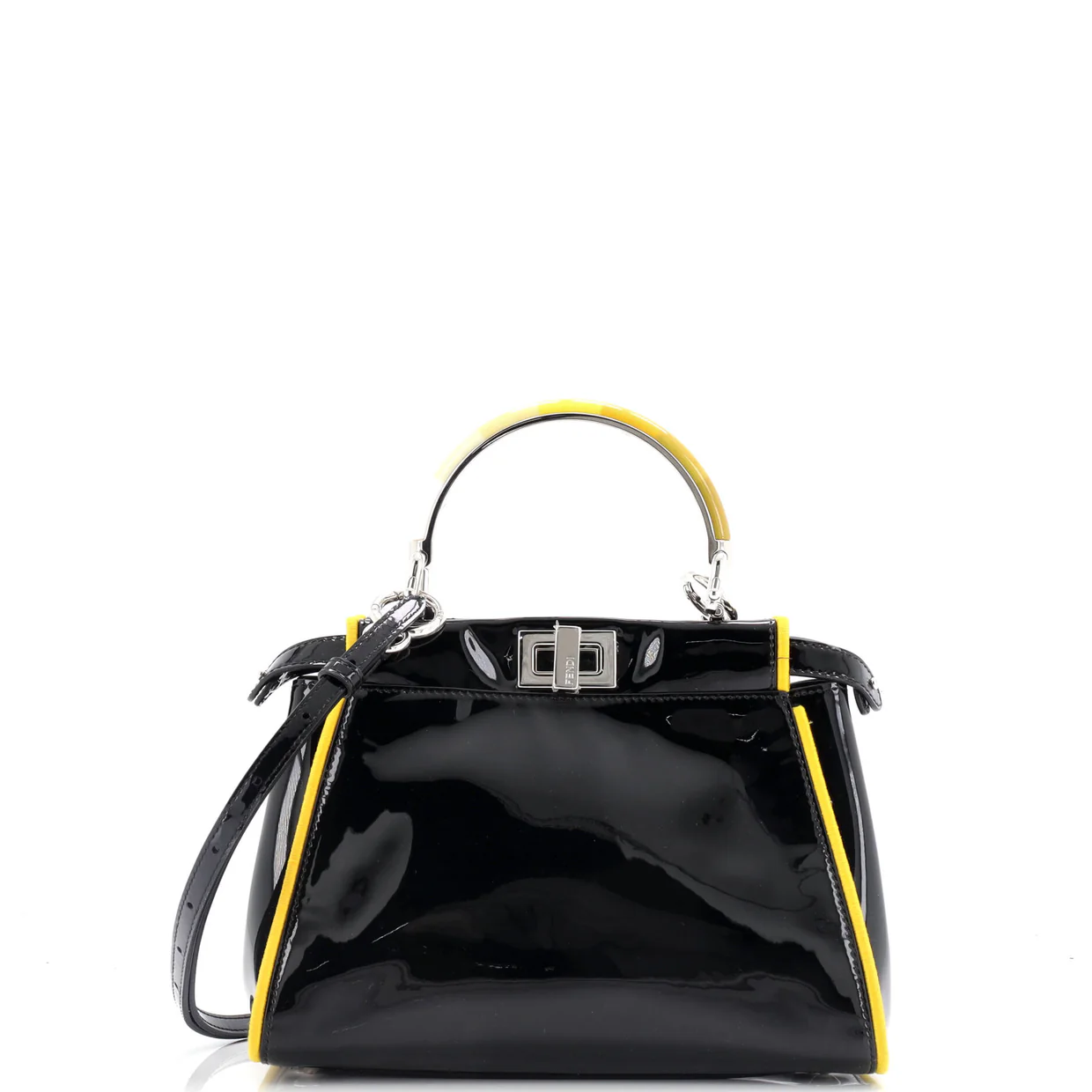 Resin Handle Peekaboo Bag Patent Mini - Deep Luxury