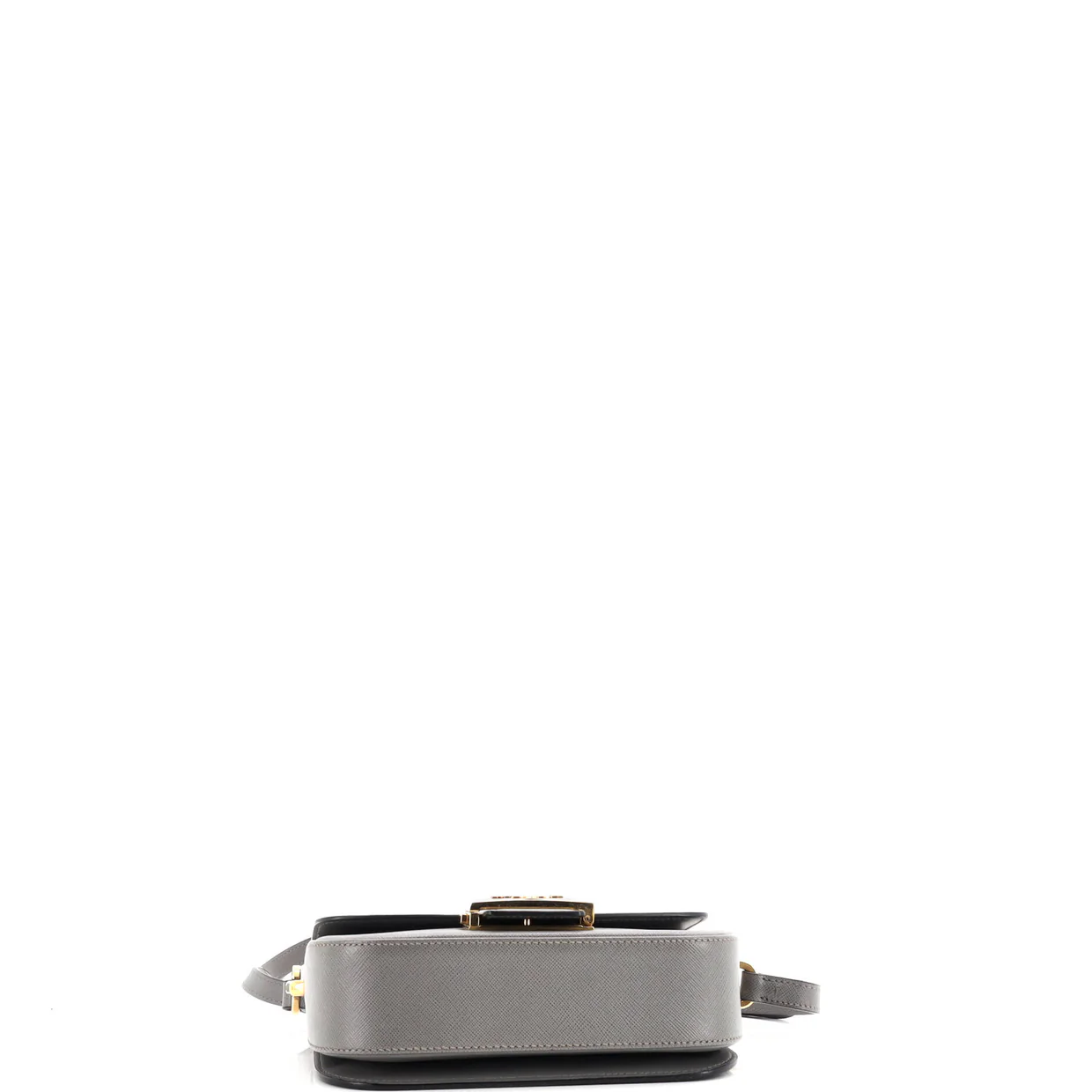 Embleme Flap Bag Saffiano Leather Small - Deep Luxury