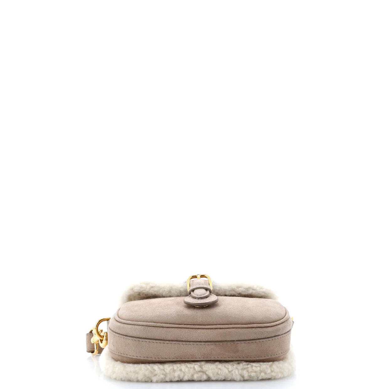 Bobby Flap Bag Shearling Small - Deep Luxury