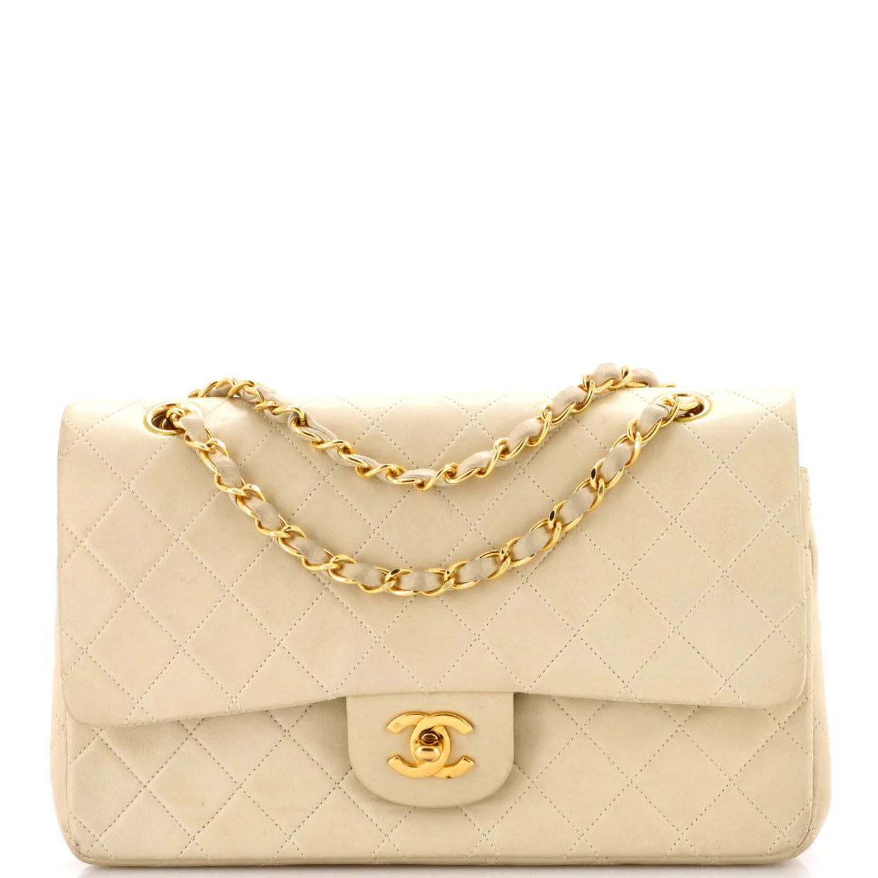 Vintage Classic Double Flap Bag Quilted Lambskin Medium - Deep Luxury