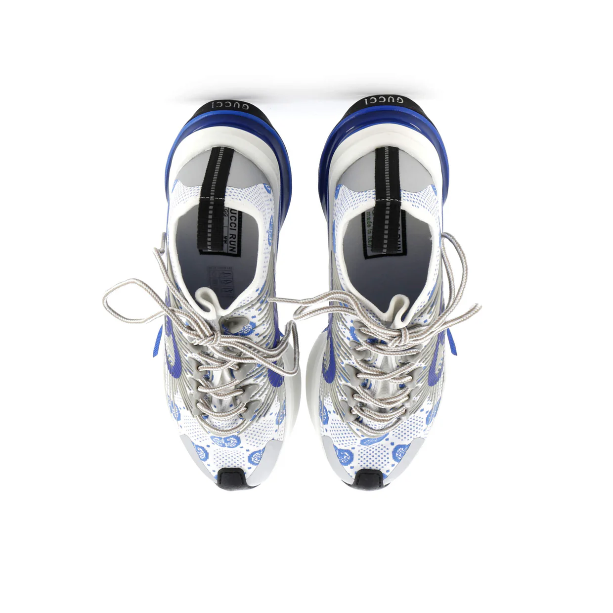 Men's Run Sneakers Embroidered Technical Fabric - Deep Luxury