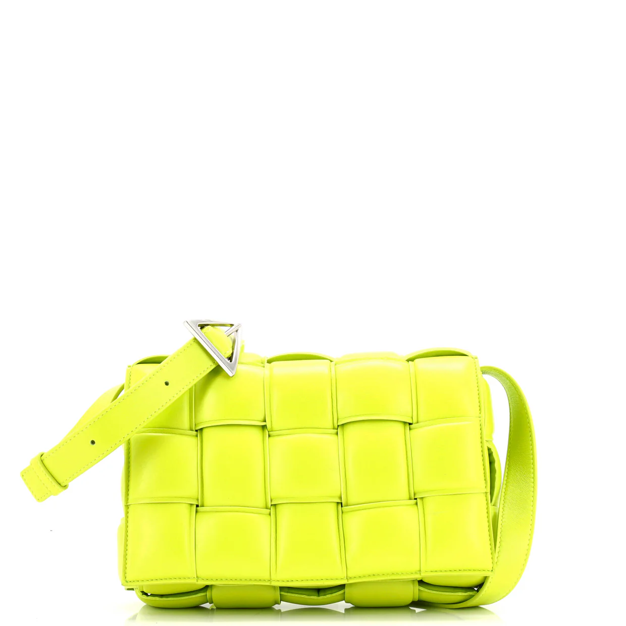 Cassette Crossbody Bag Padded Maxi Intrecciato Leather - Deep Luxury