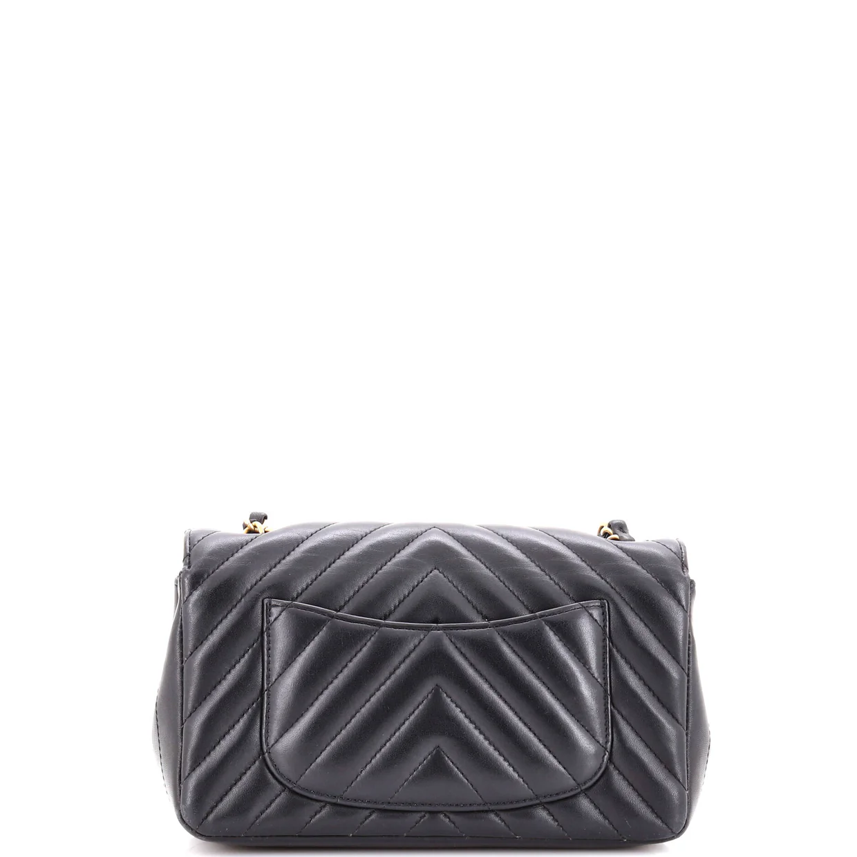 Classic Single Flap Bag Chevron Lambskin Mini - Deep Luxury